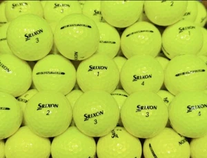 50 SRIXON Q STAR TOUR YELLOW GOLF BALLS AAAA FREE SHIPPING - Picture 1 of 2