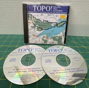 TOPO Interactive Maps On CD-ROM (Windows 3.1, NT) version 1.2.3 Genuine! - Picture 1 of 3