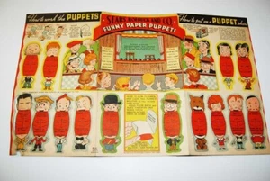 RAR! ORIGINAL 1935 LUSTIGE PAPIERPUPPEN VON SEARS & REHBOCK TOLLES STÜCK!! WRP114 - Bild 1 von 10