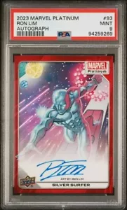 Silver Surfer #93 Artist Auto Red Rainbow PSA 9 Upper Deck 2023 Marvel Platinum - Picture 1 of 3