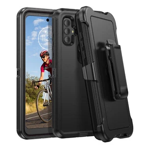For Moto G Power(2022)/G Play(2023) Shockproof Case With Belt Clip Cover - Picture 1 of 7