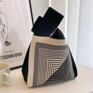 Bolso de Mano Geométrico, Elegante Bolso de Mano, Diseño Único, Mini - Imagen 1 de 1