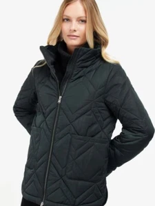 BARBOUR Elin Chevron Quilted Winter Jacket £189 Size UK 8/6 EU 34 USA 4 Small/XS - Picture 1 of 11