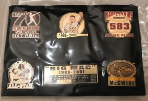 Mark Mcgwire BIG MAC 2001 Retirement Pin Set Cardinals - Picture 1 of 1