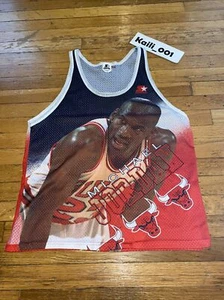 Vintage Starter Michael Jordan Jersey Size Large 90s Used Chicago Bulls CB - Picture 1 of 5