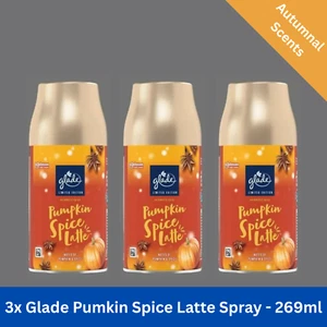 Ambientador de aire de recarga automática Glade spray calabaza especias café con leche. 3 x 269ml - Imagen 1 de 6
