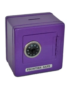 Purple MINI Metal Kid Coin Safe Bank Cash Box w/ Combination Lock 5.25"H, SS621U - Picture 1 of 4