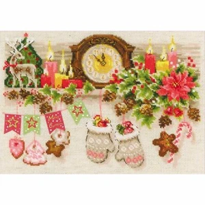 Cross-stitch kit Shelf Christmas 1903 Riolis - Picture 1 of 7