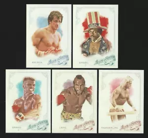 2015 Topps Allen Ginter 5 Card Rocky 3 Set Balboa Apollo Creed Thunderlips Drago - Picture 1 of 2