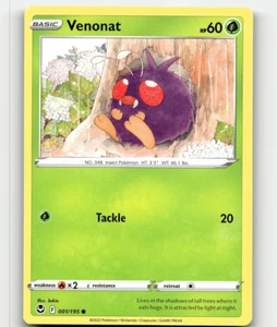 Pokemon Venonat 1/195 Silver Tempest NM/M - Picture 1 of 1