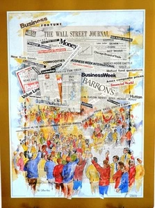 Wall Street Journal stampa vintage, The Pits di Pat Huss 22" x 30" stampa fine art - Foto 1 di 4