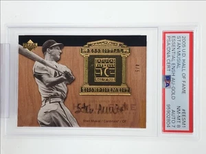 STAN MUSIAL 2005 UD HOF ESSENTIAL ENSHRINEMENT GOLD AUTO /5 PSA 8 Q4586 - Picture 1 of 2
