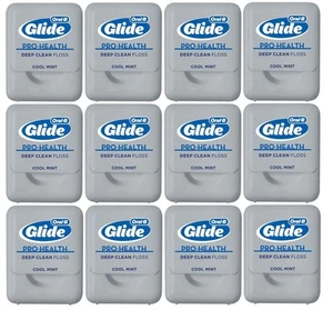 Oral B Glide Pro Health Deep Clean Dental Floss Travel Size Pack of 12 - Picture 1 of 4