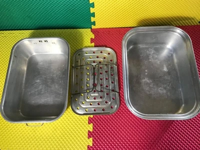 Vintage 3 Pc. Wear Ever Aluminum Turkey Roasting Pan 16" X 12" X 9" with Trivet - Image 1 of 4