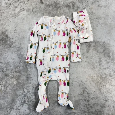 Spearmint любовь спальный младенца девочек 0-3 М ножки молнии рождественские огни обруч для волос - Изображение 1 из 4