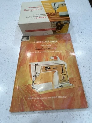 Vintage Singer Professional Button Holder Original Box With All Parts & Manual - Image 1 of 4
