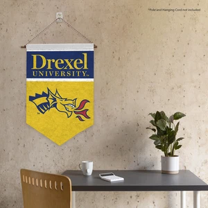 Small Drexel University Dragons DU Graduation Banner 12 x 18 in - Picture 1 of 5