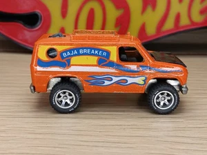 Vintage Hot Wheels Baja Breaker Blackwalls Orange Custom Chrome Real Riders - Picture 1 of 8