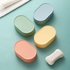 1Pc Travel Soap Box Soap Container Portable Soap Dish Home Bathroom Soap Saver - Picture 1 of 19