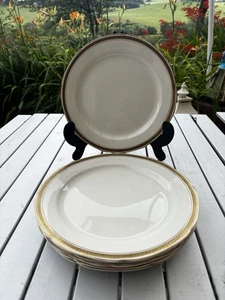 Bristol Pottery Pountney & Co Grecian Dinner Plates Set Of 6 - Picture 1 of 10