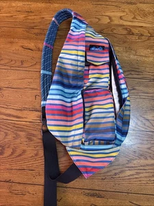 Kavu Chroma Rope Sling Crossbody Bag Multi-Color Stripes Water Resistant EUC - Bild 1 von 8