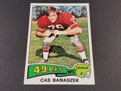 1975 TOPPS FOOTBALL #248 CAS BANASZEK HIGH GRADE NR MINT + BEAUTIFUL - Image 1 of 3