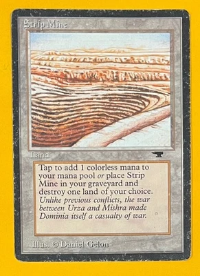 MTG  STRIP MINE (Sky, Even) Antiquities (OldManMTG 012-673) - Image 1 of 3