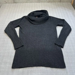 Fenn Wright Manson Sweater Womens Large Gray Cowl Neck Angora Wool Pullover Knit - Picture 1 of 8