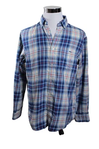 Camisa Tucker Vineyard Vines Para Hombre Azul Rojo A Cuadros Rendimiento Calce Clásico Mediana - Imagen 1 de 5