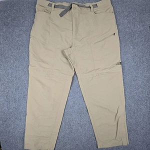 The North Face Pants Mens 3XLARGE Brown Cargo Zip Off Straight Outdoor Size 3XL - Picture 1 of 10