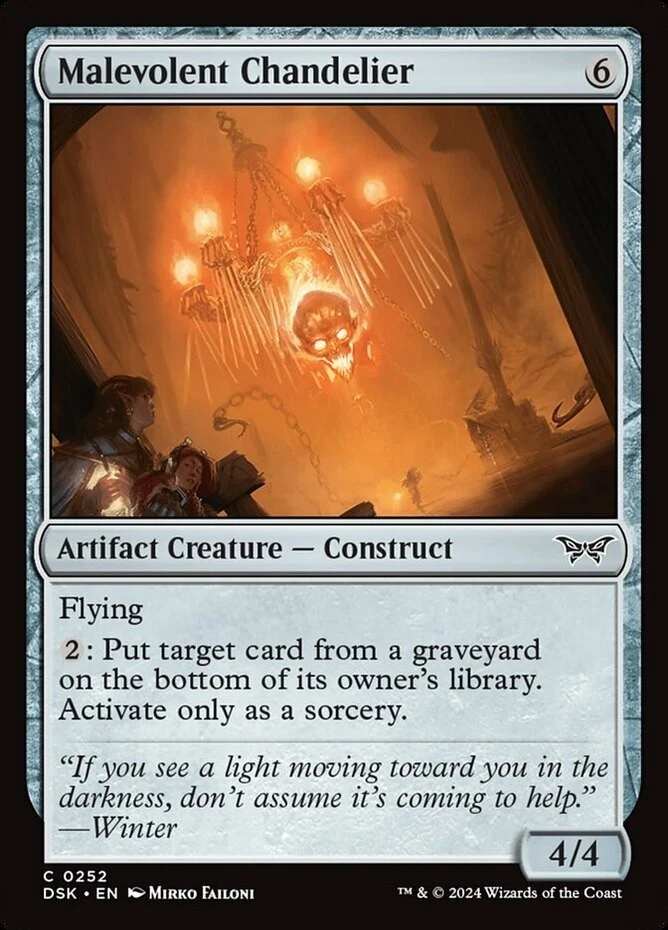 x1 Malevolent Chandelier - Duskmourn: House of Horror - NM - MTG - Image 1 of 1