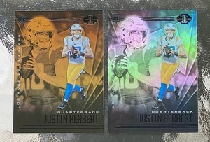 2020 Illusions Justin Herbert Base & SP Orange Rookie Card Lot - Bild 1 von 1