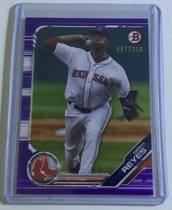 Denyi Reyes 2019 Bowman Draft Purple /250 #BD-142 Boston Red Sox - Picture 1 of 1