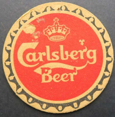 Ancien sous-bock bière CARLSBERG beer coaster Bierdeckel 12 - Photo 1/2