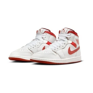 Nike Air Jordan 1 Mid SE 'Lobster' White 11 Red GS Men's (FJ3464 160) FJ3458 - Picture 1 of 5