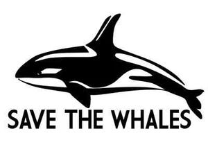 ORCA Save The Whales Tilikum Vinyl Decal Car Wall Sticker CHOOSE SIZE COLOR - Picture 1 of 2