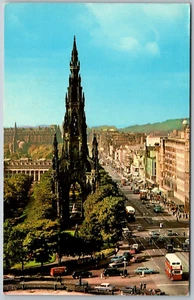 Edinburgh Scotland 1971 Postcard Scott Monument Princes Street - Picture 1 of 2