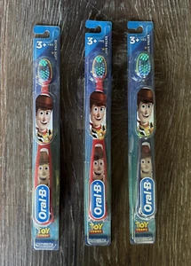 3X Oral-B Toothbrush Extra Soft 3+ YRS Disney Pixar Toy Story Woody - Picture 1 of 7