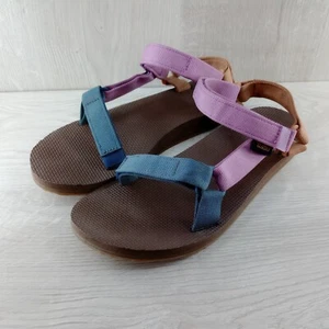 Teva Sandals Women's 10 Pink Blue Orange Recycled Material Outdoors 1003987 - Picture 1 of 7
