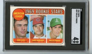 1969 Topps Rookie Stars Rollie Fingers K.C. Athletics #597 🚀😳💥 SGC Graded 4 - Picture 1 of 2
