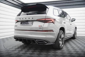 Difusor de copa aproximación trasera DTM Look para Skoda Kodiaq RS Mk1 Facelift negro  - Imagen 1 de 8