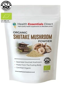 Organic Shiitake Mushroom Powder (Immune System, High in Vitamin D) Choose Size: - Picture 1 of 7