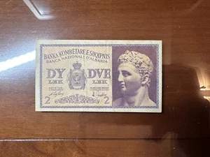 BANCONOTA BANCA NAZIONALE D' ALBANIA 2 LEK BB+ numismatica SABAUDA - Foto 1 di 4