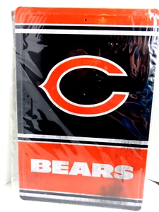Chicago Bears NFL Team Logo Tin Sign 8 x 12 Metal Sign Support Your Team - Picture 1 of 1
