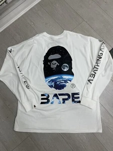 BAPE Mid Autumn Festival Longsleeve TShirt | Size 3XL / 3XLarge | White Galaxy - Picture 1 of 11