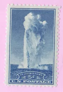 1934 YELLOWSTONE BRIEFMARKE ALTER TREUER NATIONALPARK 5c Vintage unbenutztes porto #744 postfrisch - Bild 1 von 2