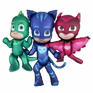 10 X PJ Masks 3 designs 36" Owlette / Catboy / Gecko Foil Balloon UK £29.99 - Picture 1 of 7