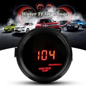 2'' 52mm Red Digital LED Water Temp Temperature ℉ Meter Gauge & Sensor Car ASF - Picture 1 of 6