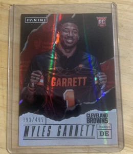 Panini 2017 Día del Padre Novato Myles Garrett #50 435/499 - Cleveland Browns - Imagen 1 de 2