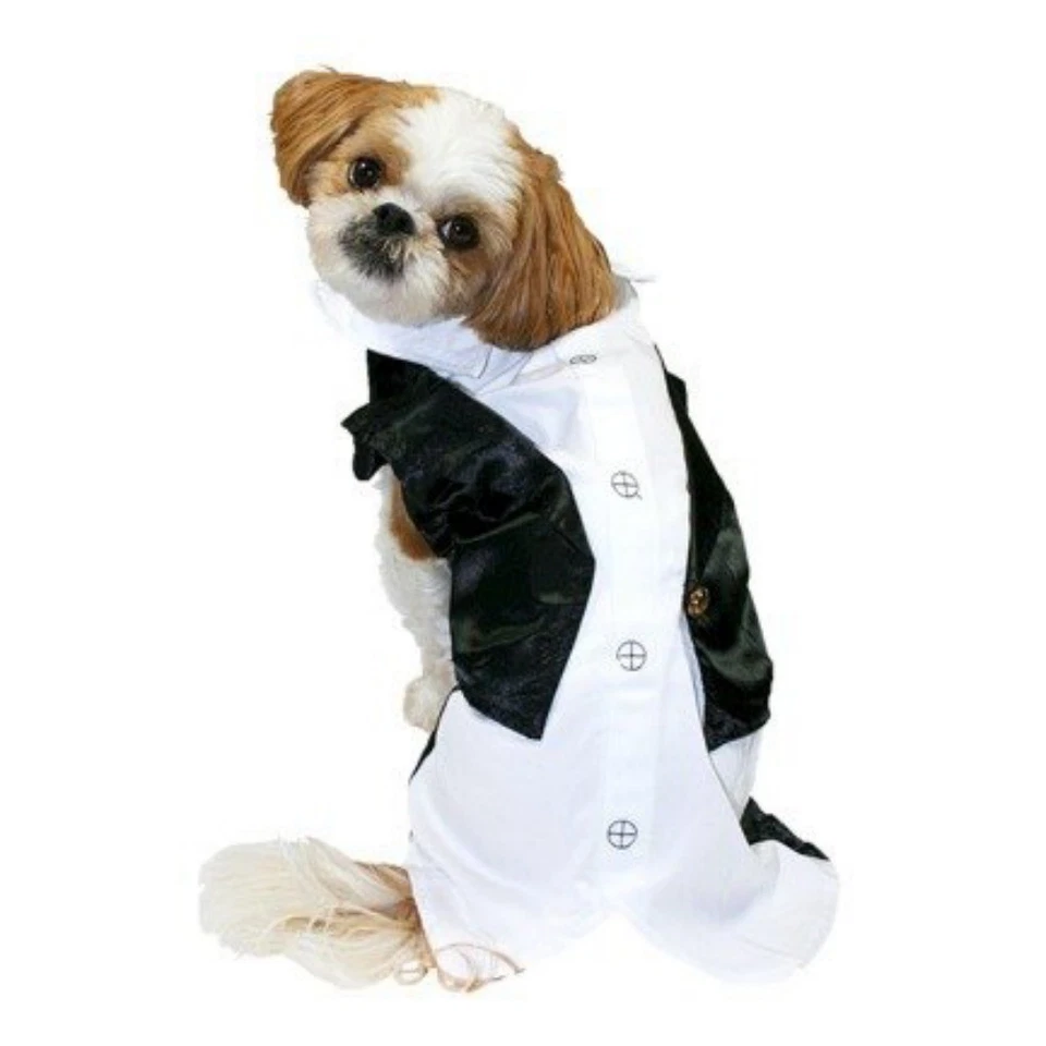 Tuxedo Dog Costume Pet Formal Wedding Outfit - Image 1 of 1